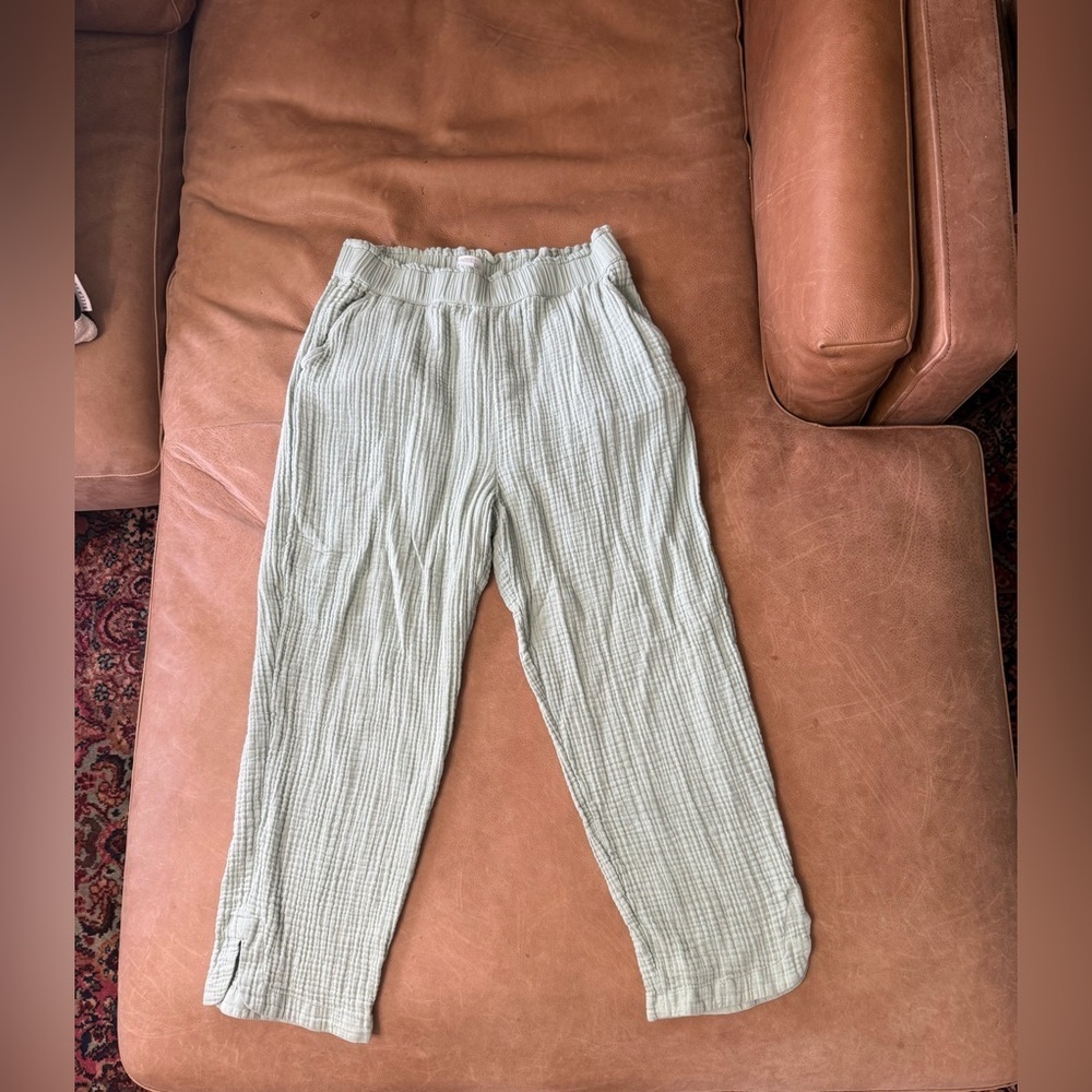 MARKET & SPRUCE Dria Extra High Rise Straight Leg Gauze Ankle Pant Size Medium - Picture 2 of 11